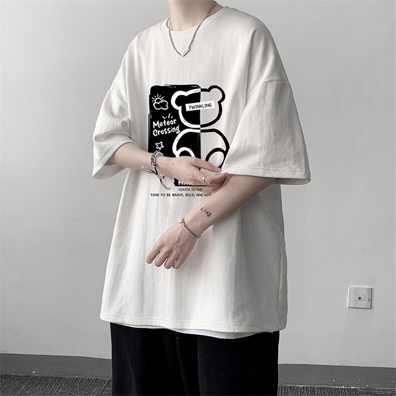 230g重磅纯棉短袖t恤男大码半袖半截袖DX17352-P20,男装T恤,电商A040