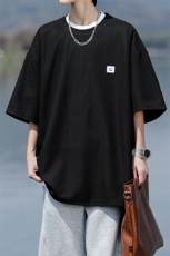 8XL-M重磅！特大码T潮牌上衣男中性华夫格短袖T恤DX304P25控39，男装T恤，电商D206-1