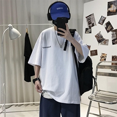 XZ115A-T06200克纯棉男女字母印花大码S-5XL10色T恤衫圆领半袖，男装T恤，星座115A-3