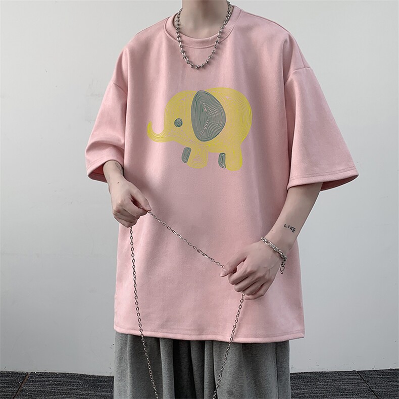 麂皮绒短袖t恤男大码半袖男JD82441-P25,男装T恤,电商A040