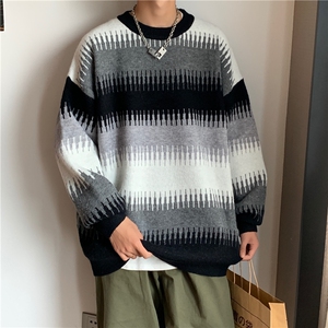 秋冬针织衫圆领套头毛衣MY27 P60图片