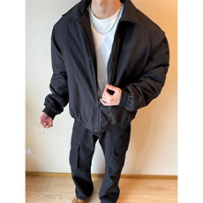 秋冬新款港风大码日系翻领保暖棉服外套男XZ213-MF10-特P68控128，男装棉衣，星座213