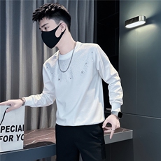 高级感烫钻卫衣男社会小伙店主风301C-WY61-P58控78，男装卫衣，星座301C（原B323）