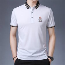 夏季短袖T恤时尚潮流POLO衫半袖2023新品休闲商务男装ZLF525-P50，男装Polo衫，星座1105-3