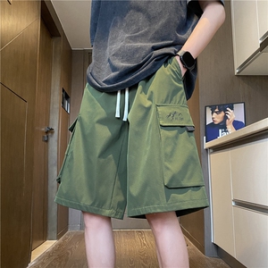 抖音品质夏季新款潮流工装口袋宽松五分裤B315-K24116-特p30控68图片