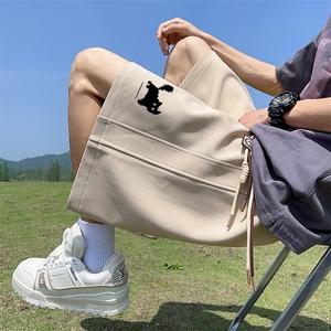 已注册新款直播抖音得物品质菠萝格运动男休闲短裤K082P30图片