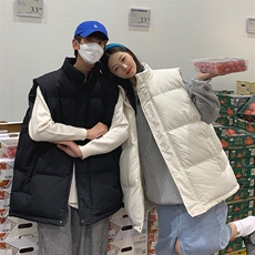 加绒男立领棉衣马甲棉袄情侣面包服保暖背心大码M-5XLMJ908P40，男装背心/马甲，星座1013-1