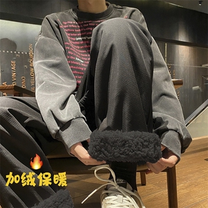 24冬天加绒加厚防水羊羔绒休闲裤 KK377 特P55图片
