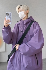8XL-M冲锋衣外套男加棉加厚夹克秋冬户外登山服JK1313薄P90控110，男装夹克，电商D206-1