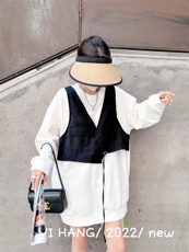 欧版假两件卫衣，女装卫衣/绒衫，一杭