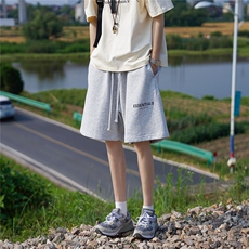 美式篮球训练休闲运动短裤男高街潮牌马裤oversize拳击五分裤子夏，男装牛仔裤，星座715-2