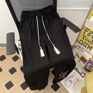 男新款青少年时尚刺绣休闲裤K2838P38,李易峰微博之夜穿衣搭配图片