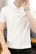 25017-P35春季休闲时尚T恤男短袖打底衫商务休闲修身短袖POLO衫，男装T恤，电商D310B-1