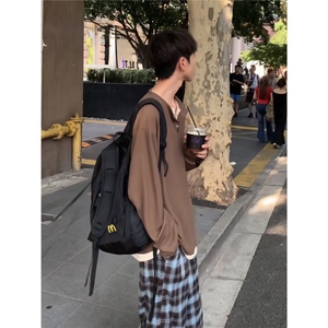 假两件T恤长袖秋季新款现货图片