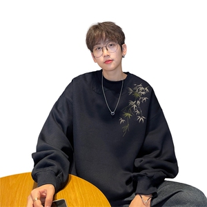 ！圆领卫衣男装港风长袖t恤男外套男 WY516-特P23图片