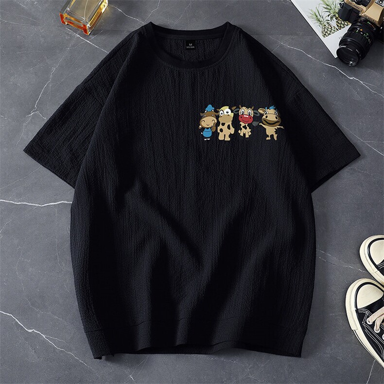 夏季短袖男大码情侣简约休闲圆领短袖T恤男上衣XZ310B-T628-P30，男装T恤，星座310B