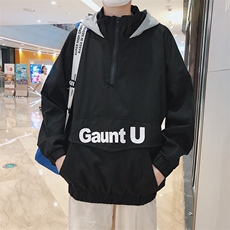 D06港风卫衣男连帽套头韩版潮流学生情侣衣服潮牌外套ins夹克V129，男装夹克，星座115A(原星座507）