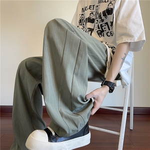 抖音品质夏季新款扎染纹理宽松休闲冰丝裤B315-K25684-特p30控58图片