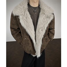 麂皮绒扎染座山雕棉服美式设计感重磅情侣外套A170-M900-TP108，男装棉衣，电商A170