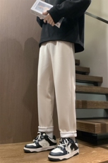 港风秋冬西装裤四色裤头宽松休闲长裤男K23309-P45控58，男装西服套装，星座717