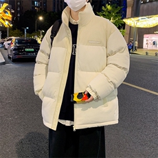 港风冬季新款潮牌棉袄外套玉米格加厚棉衣面包服A436-0899-P85，男装棉衣，电商A436