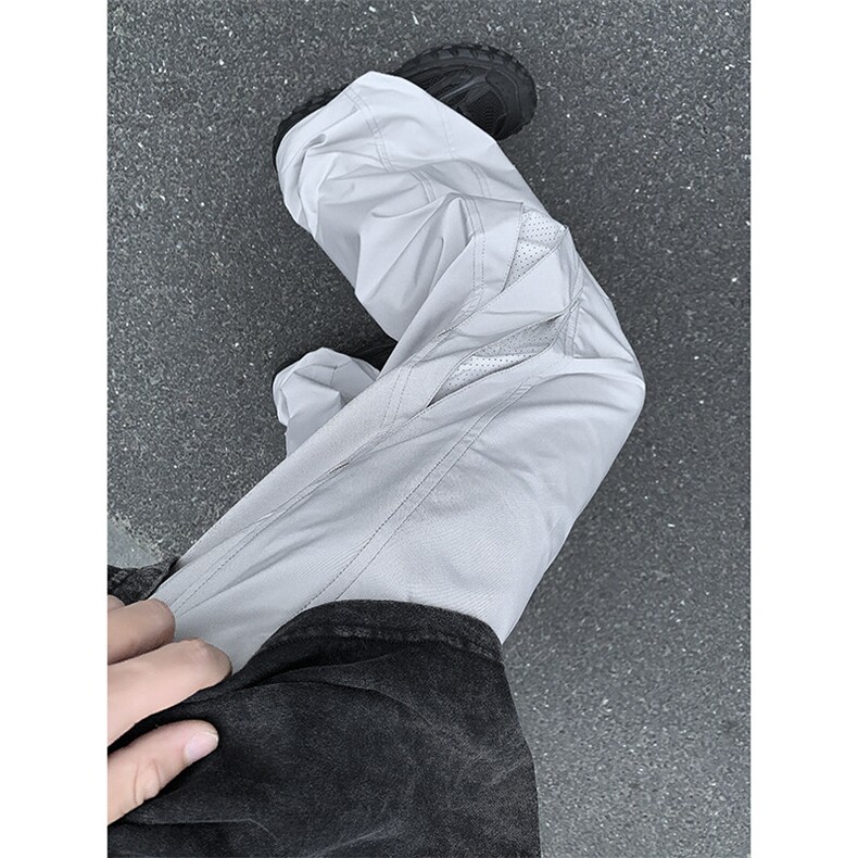 现货夏季冰凉薄款休闲裤透气设计宽松伞兵裤S055-P45,男装休闲裤,电商A337