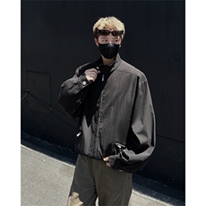 JK006-P65控118秋季老钱风复古宽松外套男cleanfit立领短款夹克，男装夹克，电商A058-1（原电商C417）