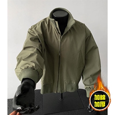 棉衣5W件现货冬季美拉德立领飞行夹克廓形高街棒球服加棉加厚外套，男装夹克，电商A486