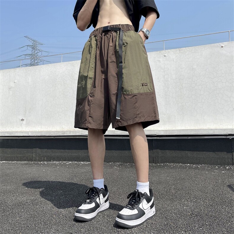 2024夏季新款日系运动工装短裤男宽松直筒五分裤 现货 K7898-P32图片