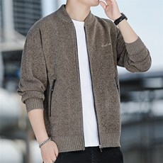 春秋新款棒球服男毛衣针织开衫上衣外套宽松毛线衫8937P40，男装针织衫/毛衣，星座1706