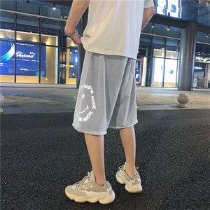 运动短裤夏季宽松2026新款中性百搭ins反光休闲五分裤潮DK86-P28