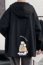 JK41090-P85纯棉连帽夹克男士大码工装夹克男外套男，男装夹克，电商A040