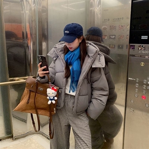 网图现货 美式宽松连帽短款小个子棉服MY735/P85图片