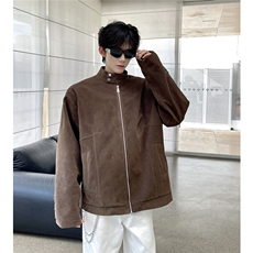 现货TP70W360新款摩登年代复古麂皮绒杨幂同款哈灵顿夹克外套，男装夹克，电商A170