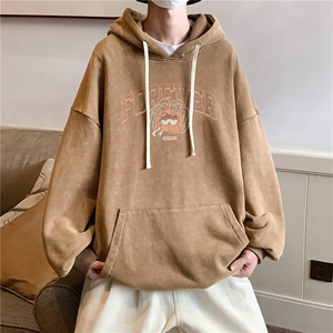 新款秋冬港风宽松连帽套头卫衣X5665-常规P70控88-加绒P80控98图片