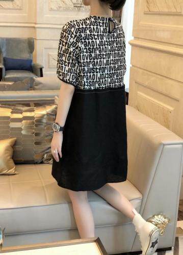 新款数字连衣裙，单色，女装连衣裙，斐媞梦 FTM