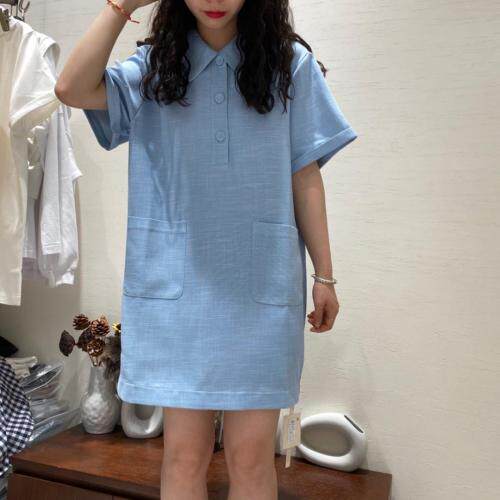 【现货】8955韩版小翻领连衣裙，女装连衣裙，淳·清雅秀