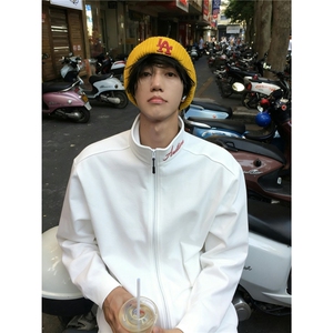 有货。。德绒长袖t恤男卫衣刺绣美式可外穿打底衫WB634-P35图片