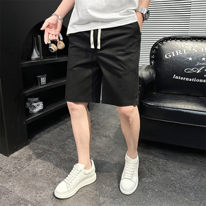 夏季新款水洗短裤男纯棉宽松五分裤休闲短裤XZ310B-3-DK8033-P35图片