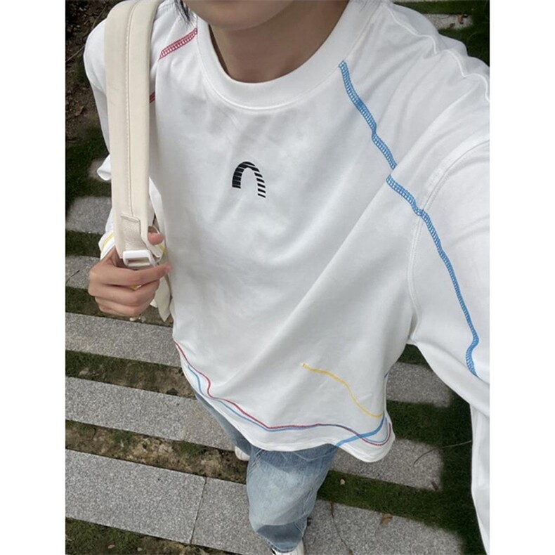 美式高街解构工艺速干长袖T恤衫男女款防晒上衣户外运动骑行服潮,男装防晒衣,电商A443