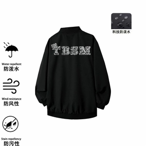 1506-1/GNN8610/P46潮牌美式拉链印花飞行员夹克春秋季新款图片