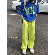 XZ612-K661-P55控75夏季多巴胺糖果色薄款伞兵裤速干裤冰丝裤，男装休闲裤，星座612