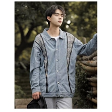 2024美式秋季牛仔夹克新款男时尚潮外套J711P75，男装夹克，星座1116-2
