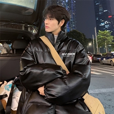 港风23新款冬季时尚百搭字母印花棉服外套MY6453P115控158，男装棉衣，电商A268A