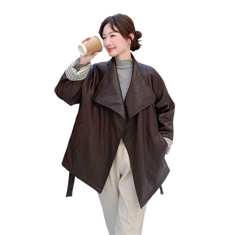 大货2026冬季新款时尚皮衣羽绒服女中长款A907P285K418,女装羽绒服,2C268