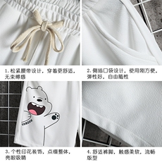 MK37131-P15冰丝短裤男士大码宽松休闲五分裤男运动中裤网格，男装休闲裤，电商A040A