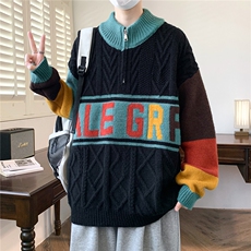 【新品】2025秋冬男士时尚休闲百搭针织连帽毛衣潮流-M242-P68，男装针织衫/毛衣，星座1105-1