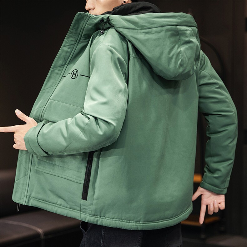 男士休闲连帽加厚保暖棉衣外套棉服棉袄冬季防寒开衫男装M999,男装棉衣,电商B226-2（原B217-2）