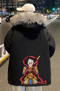 MM48203-P130 冬季大毛领棉衣男士大码加厚棉袄男棉服图片