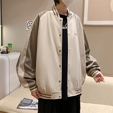 美式棒球服夹克男春秋季薄款潮流百搭休闲宽松学生日系飞行员外套，男装夹克，星座1013